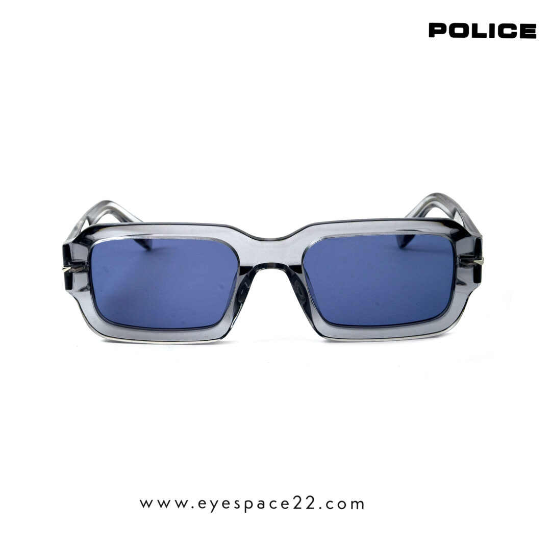 Police SPLU72 Transparent Grey Sunglasses