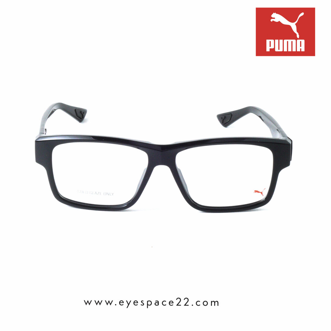 Puma Premium Black Square Eyeglasses for Men