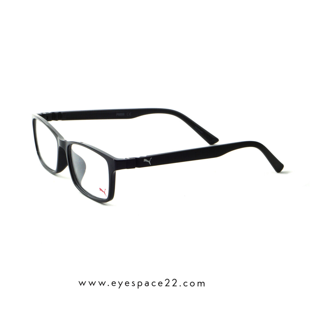 Puma Black Rectangle Glasses PE0038O 001