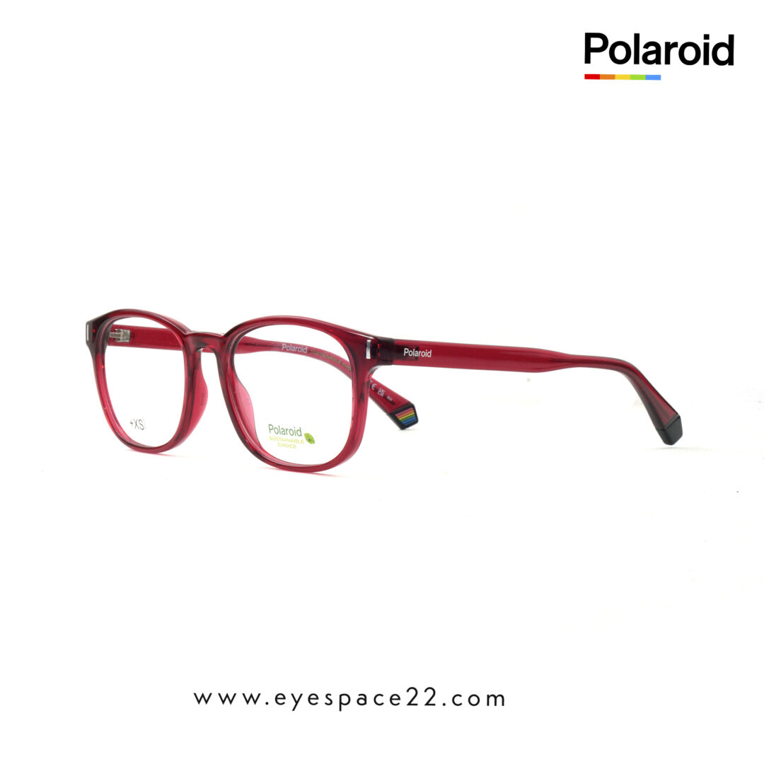 Polaroid Transparent Red Eyewear For Men PLD D453 C9A