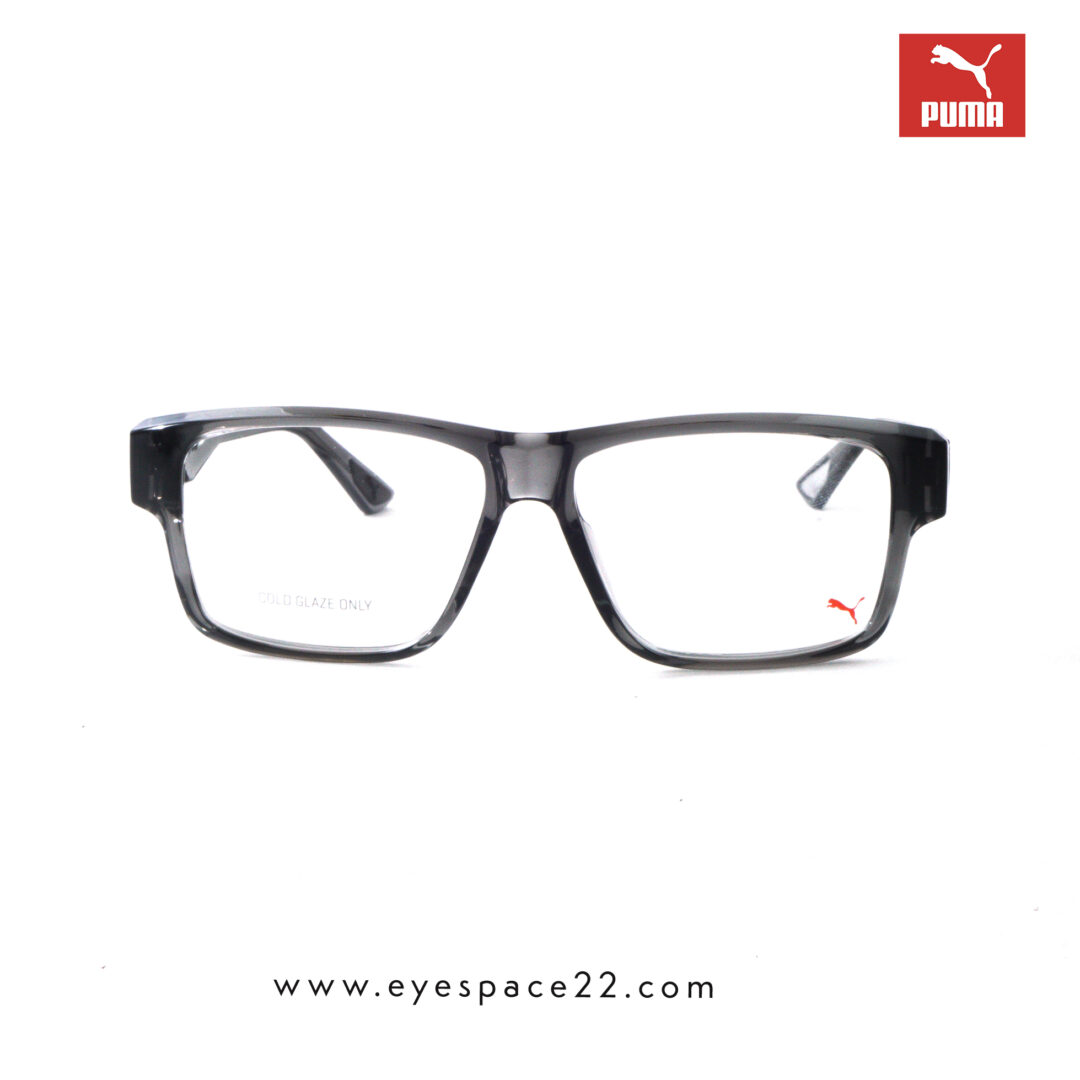 Fashionable Puma transparent grey optical frames