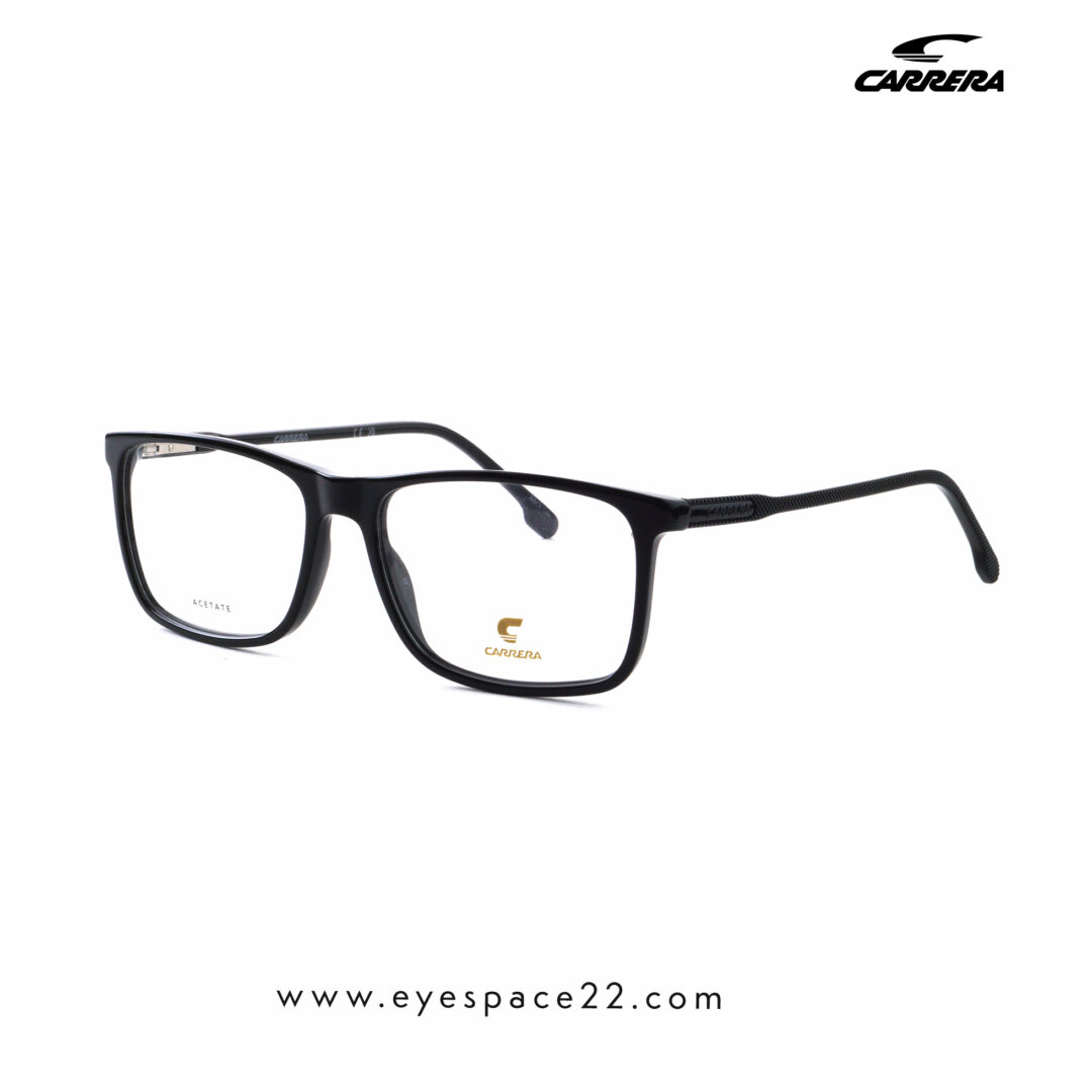 Carrera 225 807 Black Rectangular Eyewear For Men